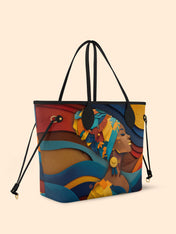 Woman in Headwrap Classic Shopper Tote QR0HH003