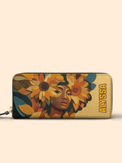 Sunflower Spirit Slimline Zippy Wallet