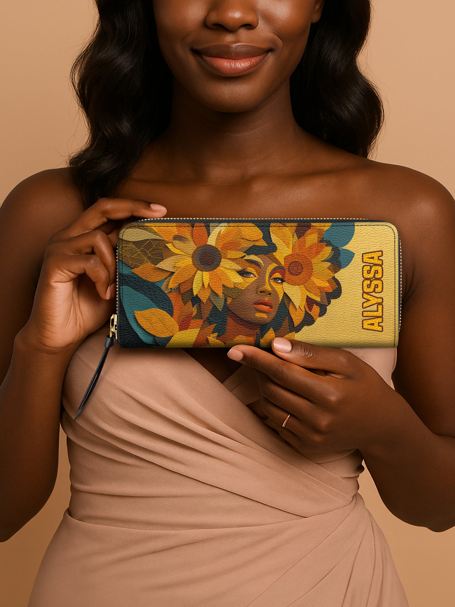 Sunflower Spirit Slimline Zippy Wallet