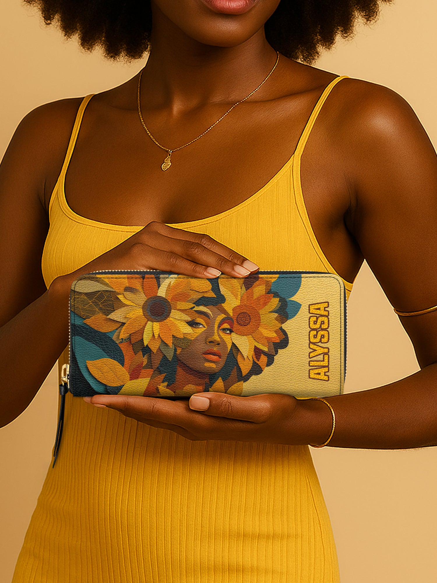 Sunflower Spirit Slimline Zippy Wallet