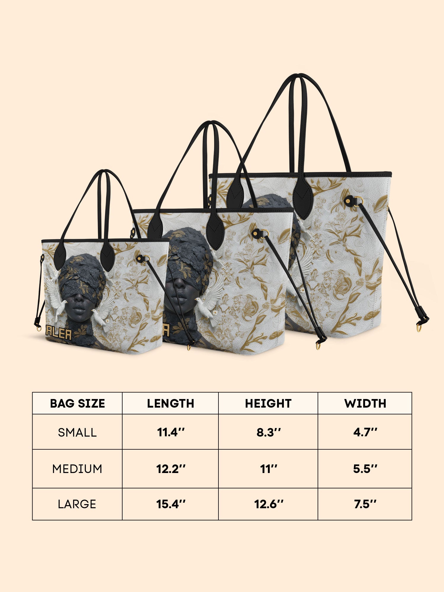 Graceful Flight Classic Shopper Tote