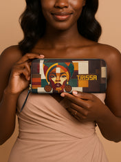 Rooted Mosaic Slimline Zippy Wallet