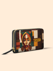 Rooted Mosaic Slimline Zippy Wallet