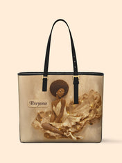Rhythmic Elegance Sleek Leather Tote