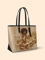 Rhythmic Elegance Sleek Leather Tote