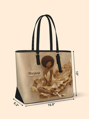 Rhythmic Elegance Sleek Leather Tote