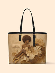 Soleil Noire Sleek Leather Tote