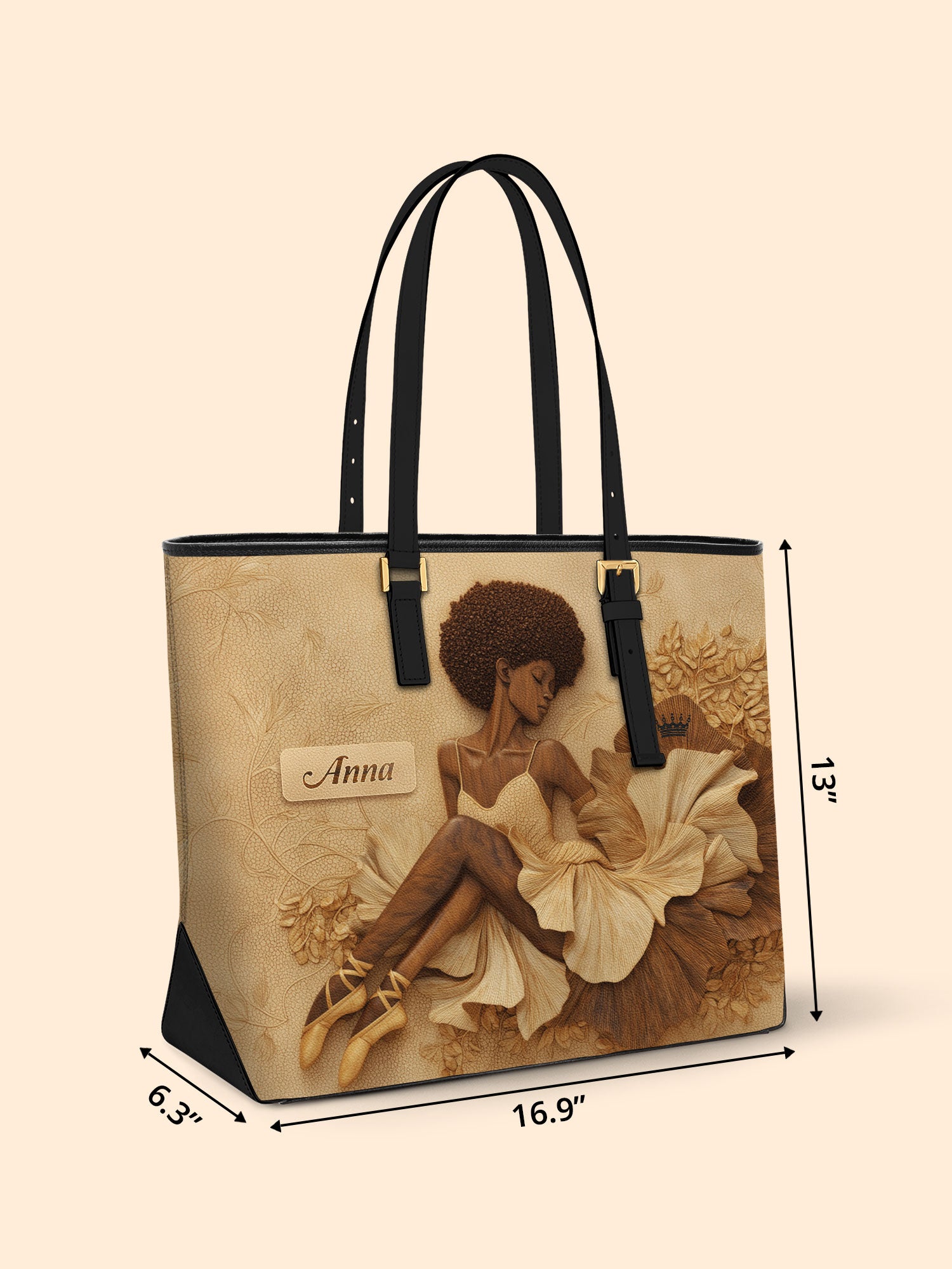 Soleil Noire Sleek Leather Tote