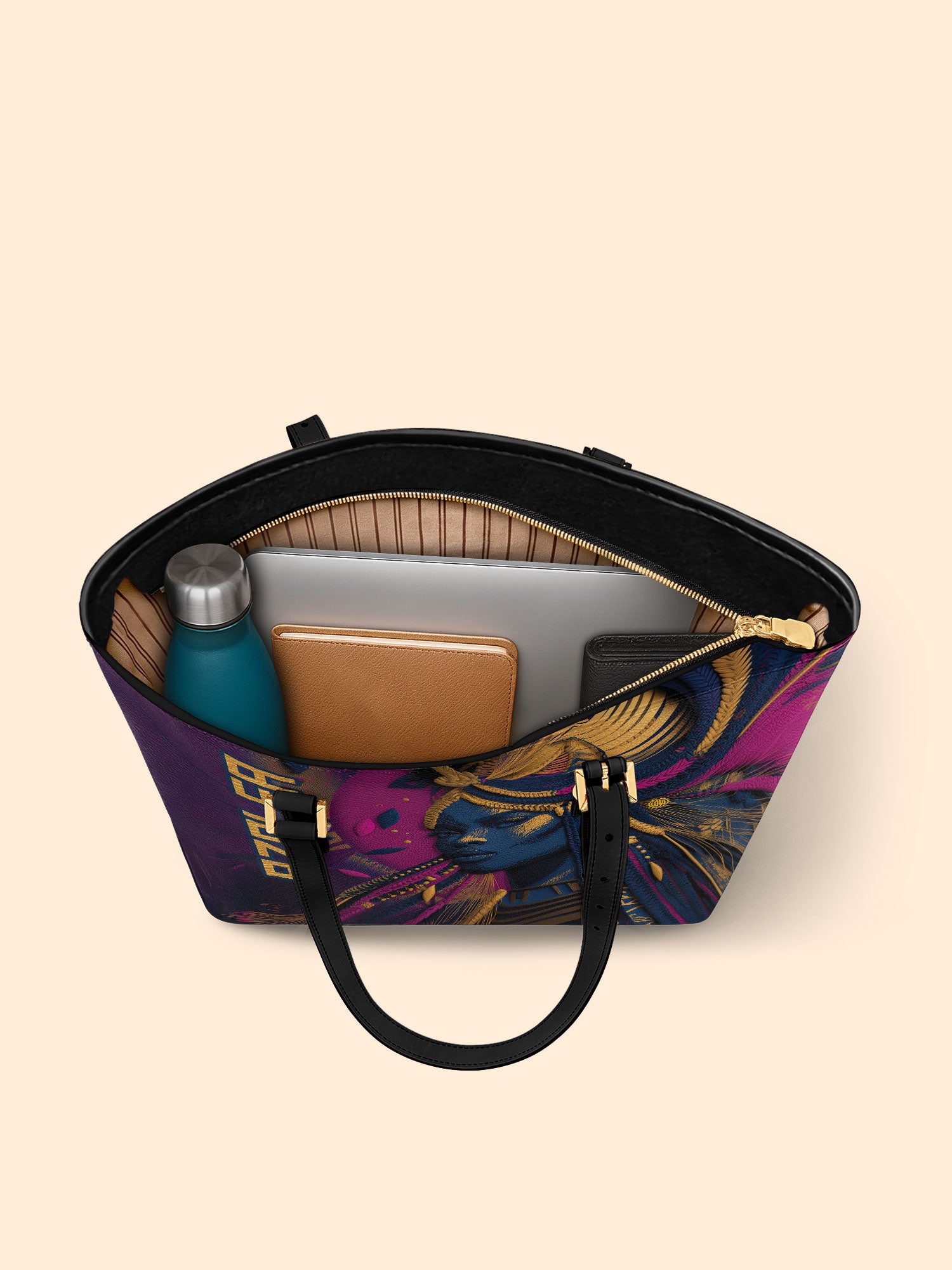 Infinite Locs Sleek Leather Tote