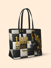 Queen's Reign Sleek Leather Tote