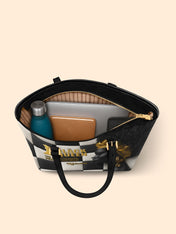 Queen's Reign Sleek Leather Tote