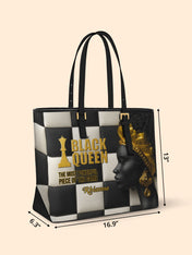 Queen's Reign Sleek Leather Tote