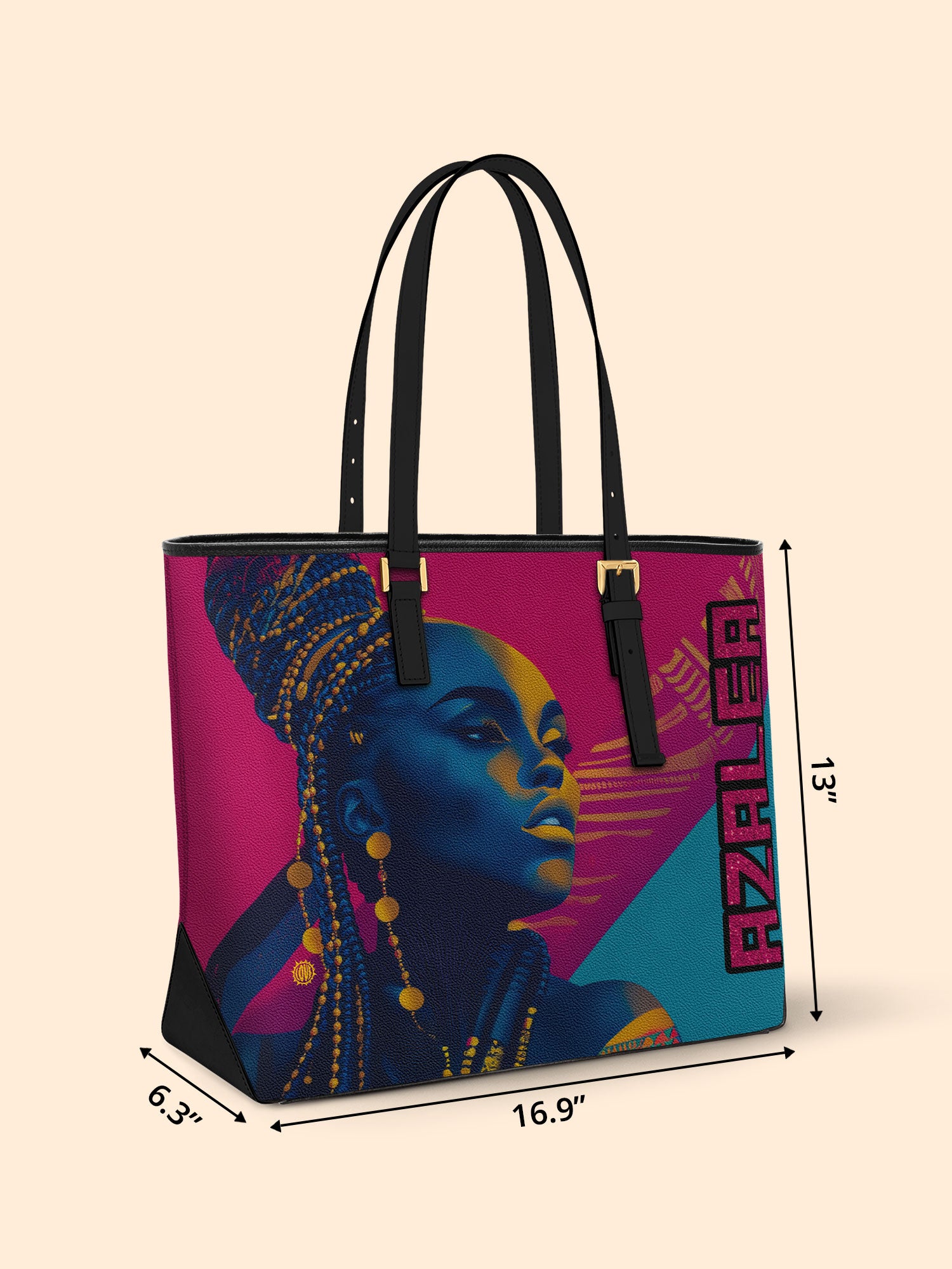 Unleashed Locs Sleek Leather Tote