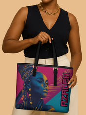 Unleashed Locs Sleek Leather Tote