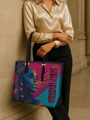 Unleashed Locs Sleek Leather Tote