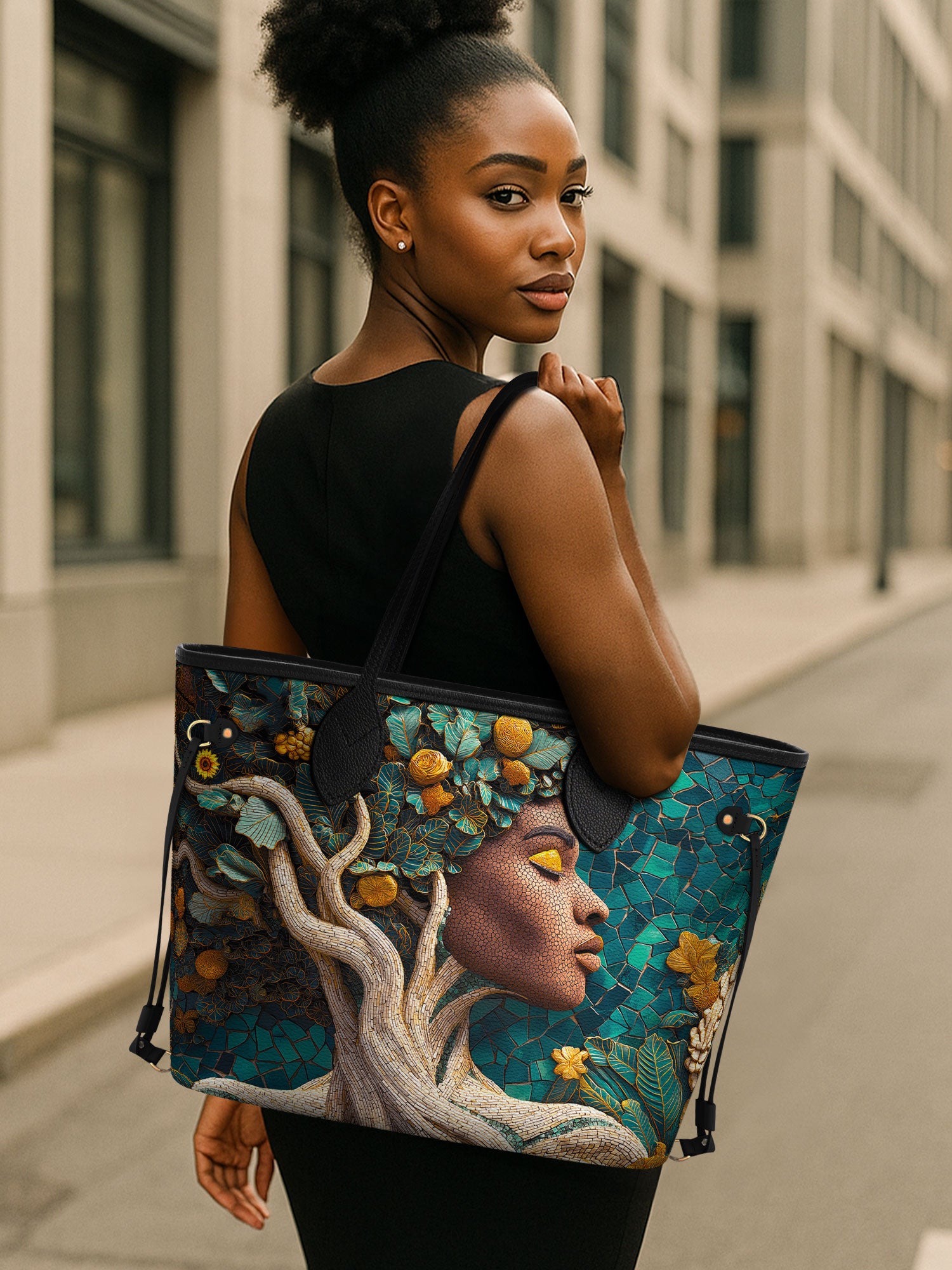 Living Ebony Classic Shopper Tote QR0TV003