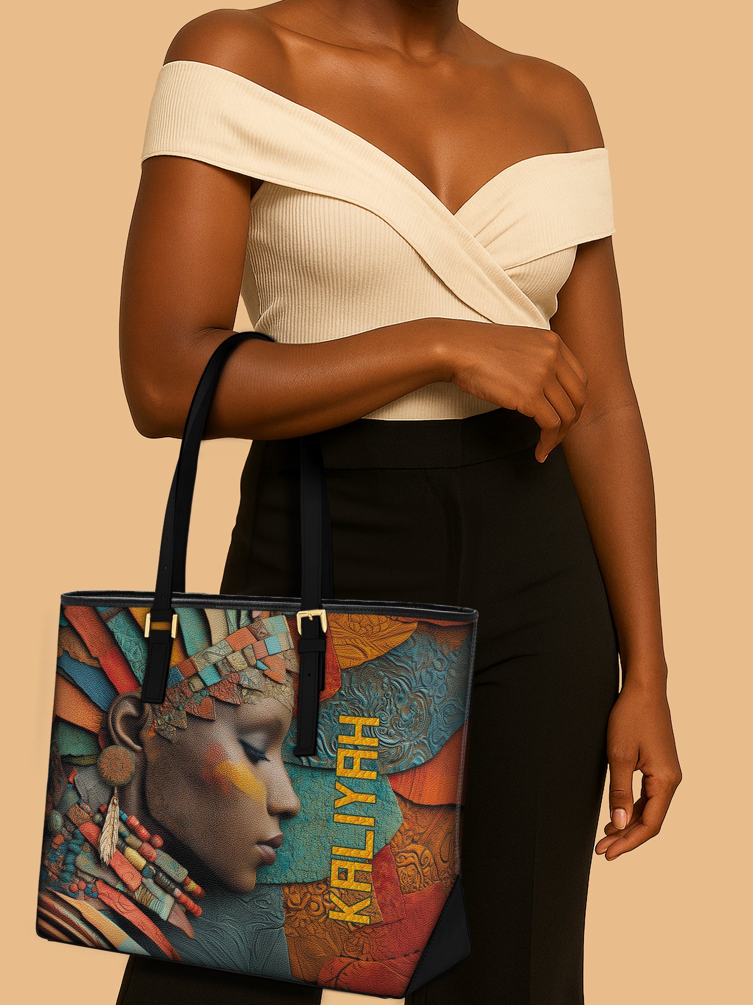 Ember Spirit Sleek Leather Tote