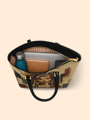 Bold Heritage Sleek Leather Tote