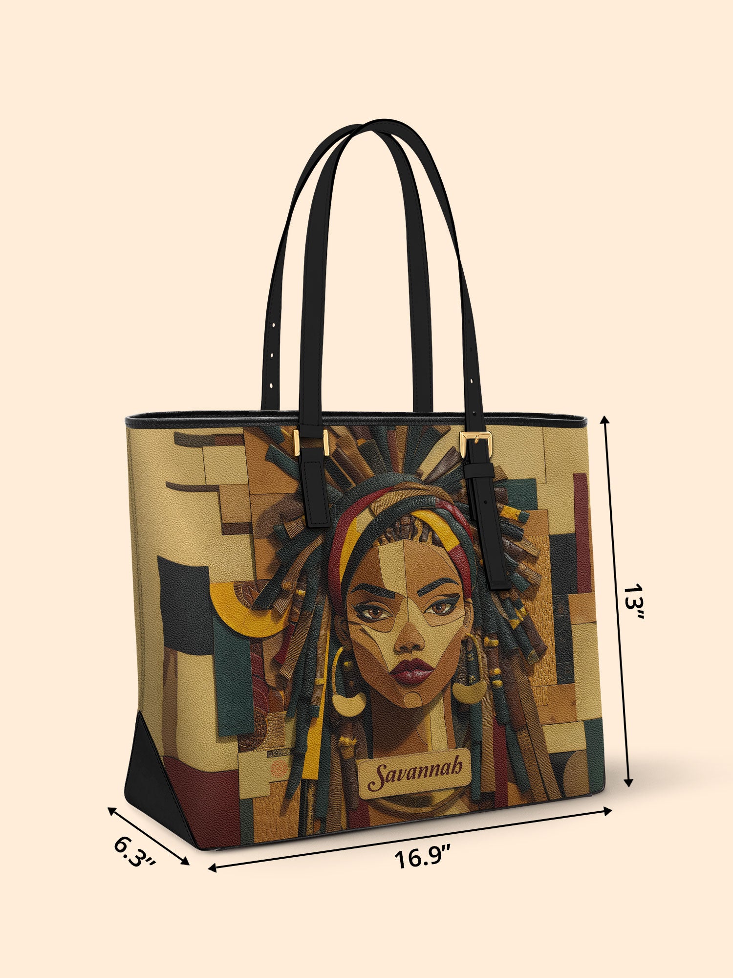 Bold Heritage Sleek Leather Tote