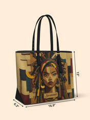 Bold Heritage Sleek Leather Tote