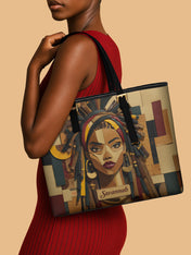 Bold Heritage Sleek Leather Tote