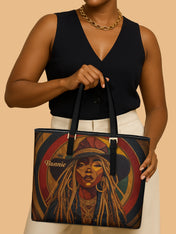 Radiant Roots Sleek Leather Tote