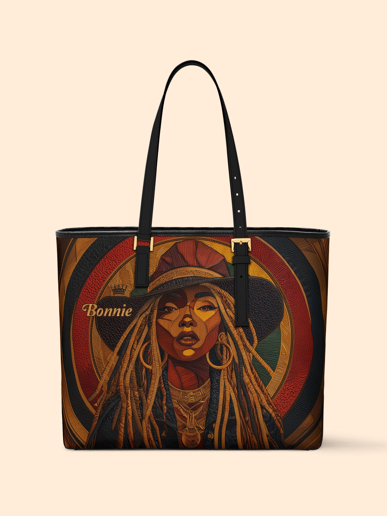Radiant Roots Sleek Leather Tote