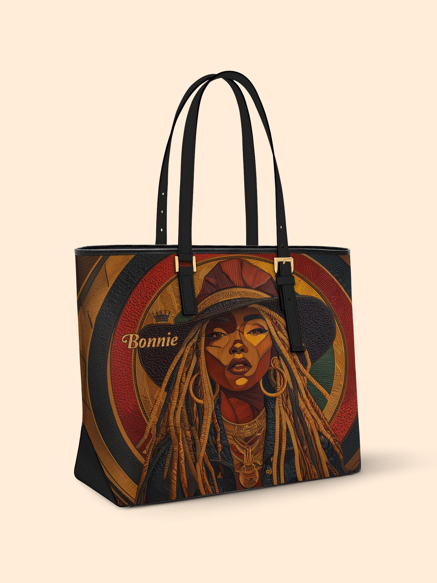 Radiant Roots Sleek Leather Tote