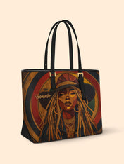 Radiant Roots Sleek Leather Tote