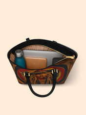 Radiant Roots Sleek Leather Tote