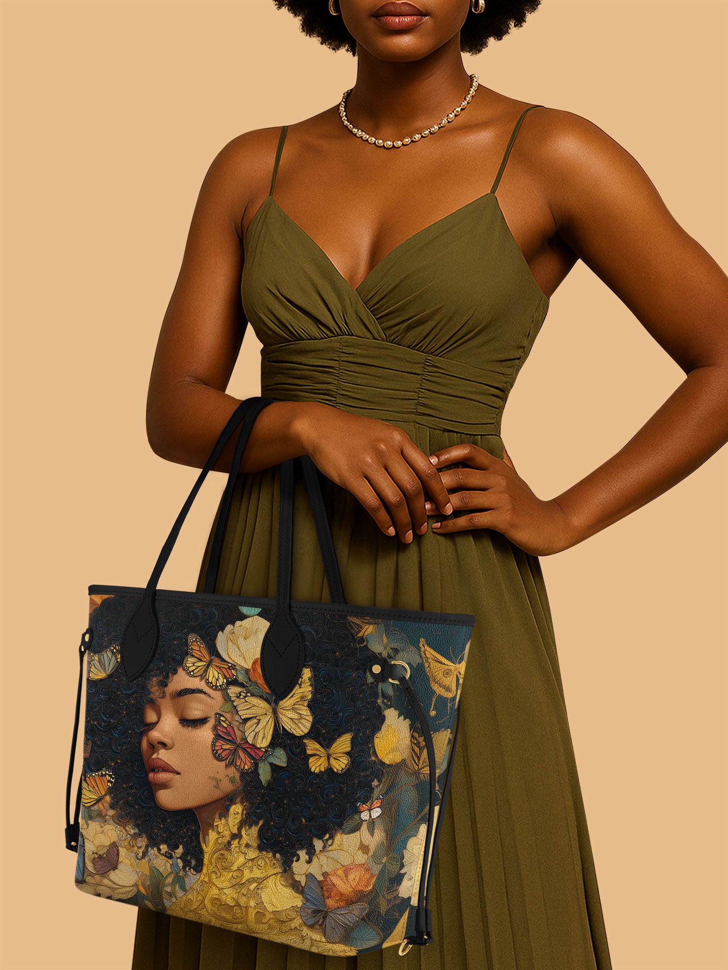 Butterfly Girl Classic Shopper Tote QR0HH013