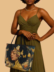 Butterfly Girl Classic Shopper Tote QR0HH013