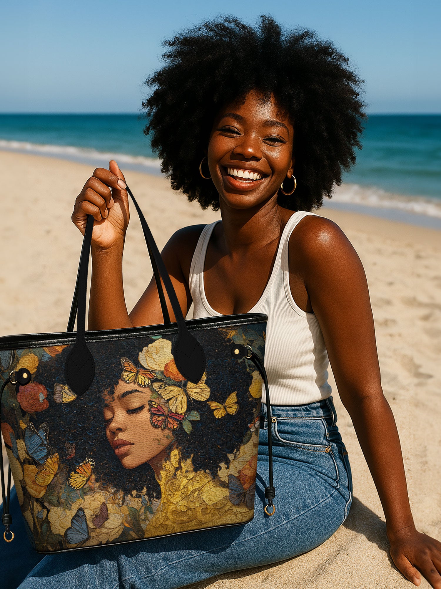 Butterfly Girl Classic Shopper Tote QR0HH013