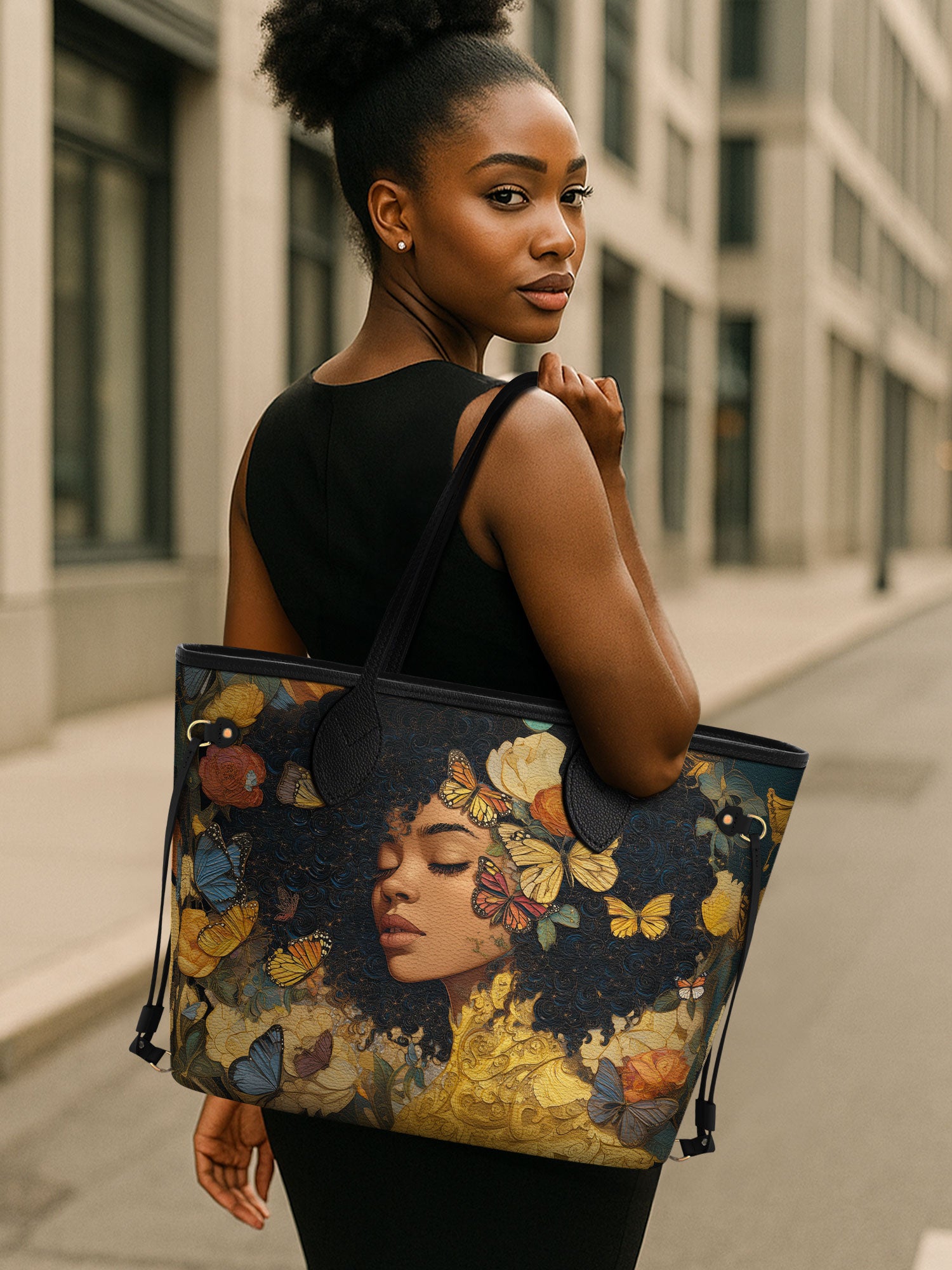 Butterfly Girl Classic Shopper Tote QR0HH013