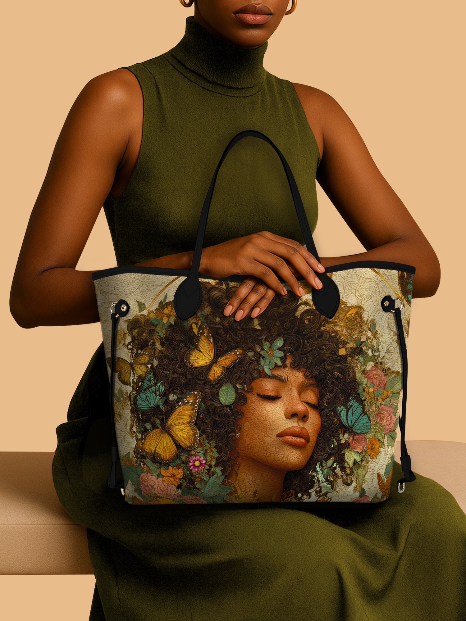 Floral Queen Classic Shopper Tote QR0HH012