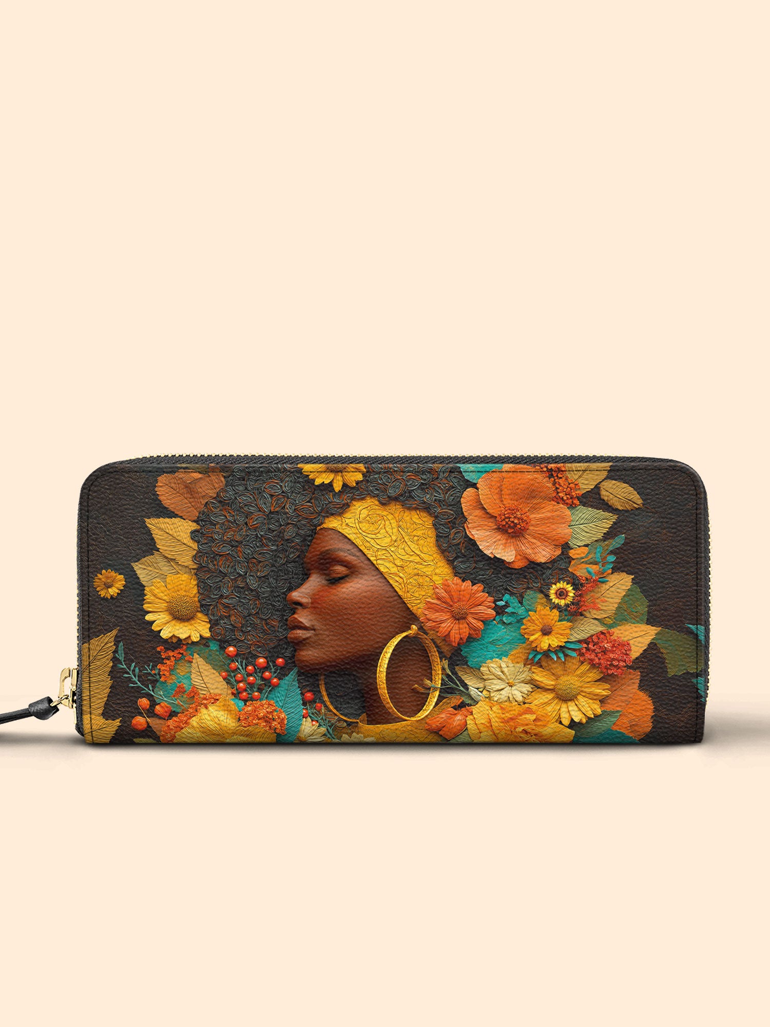 Crowned In Bloom Slimline Zippy Wallet QR0XD032