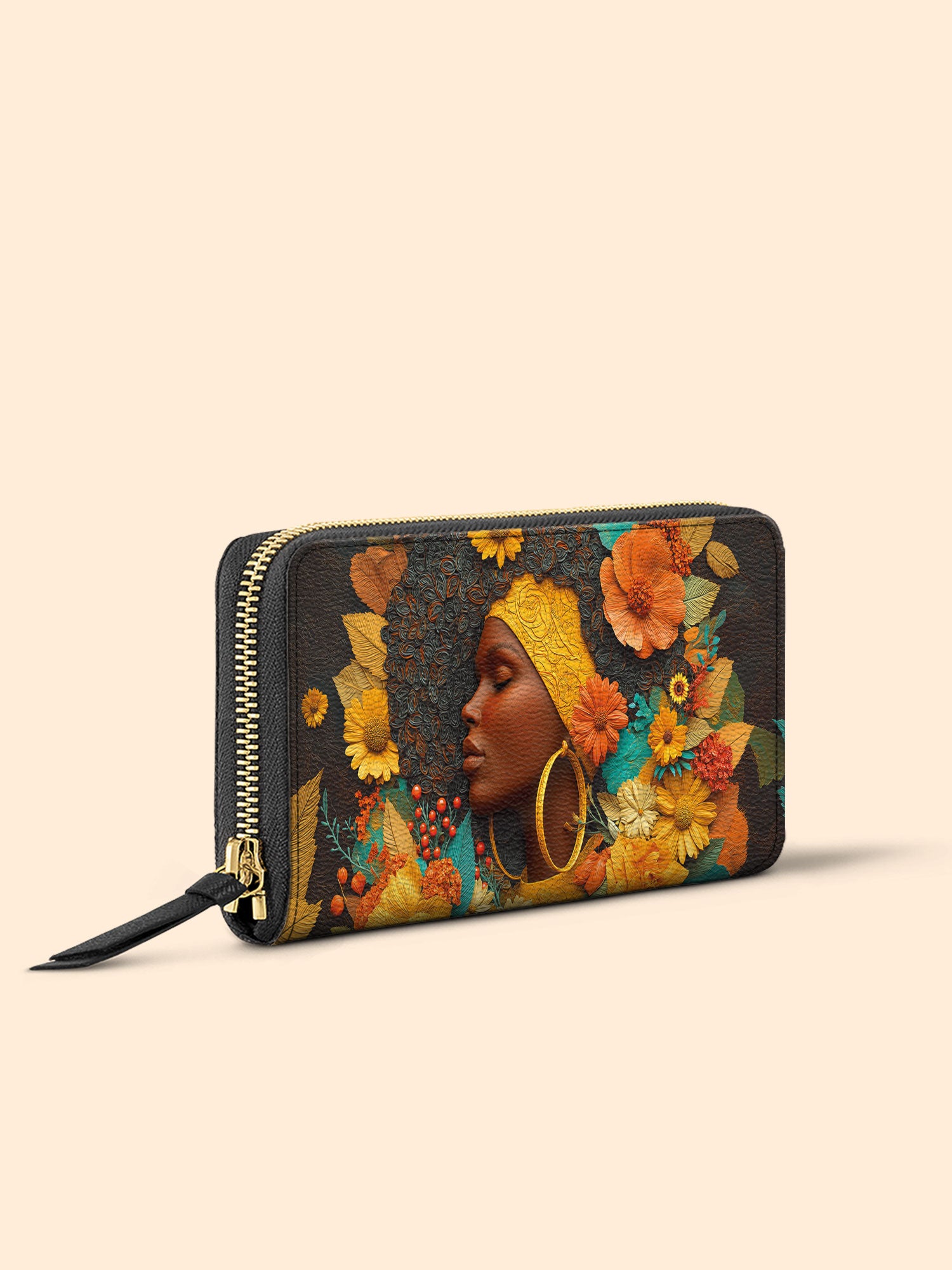 Crowned In Bloom Slimline Zippy Wallet QR0XD032