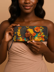 Crowned In Bloom Slimline Zippy Wallet QR0XD032