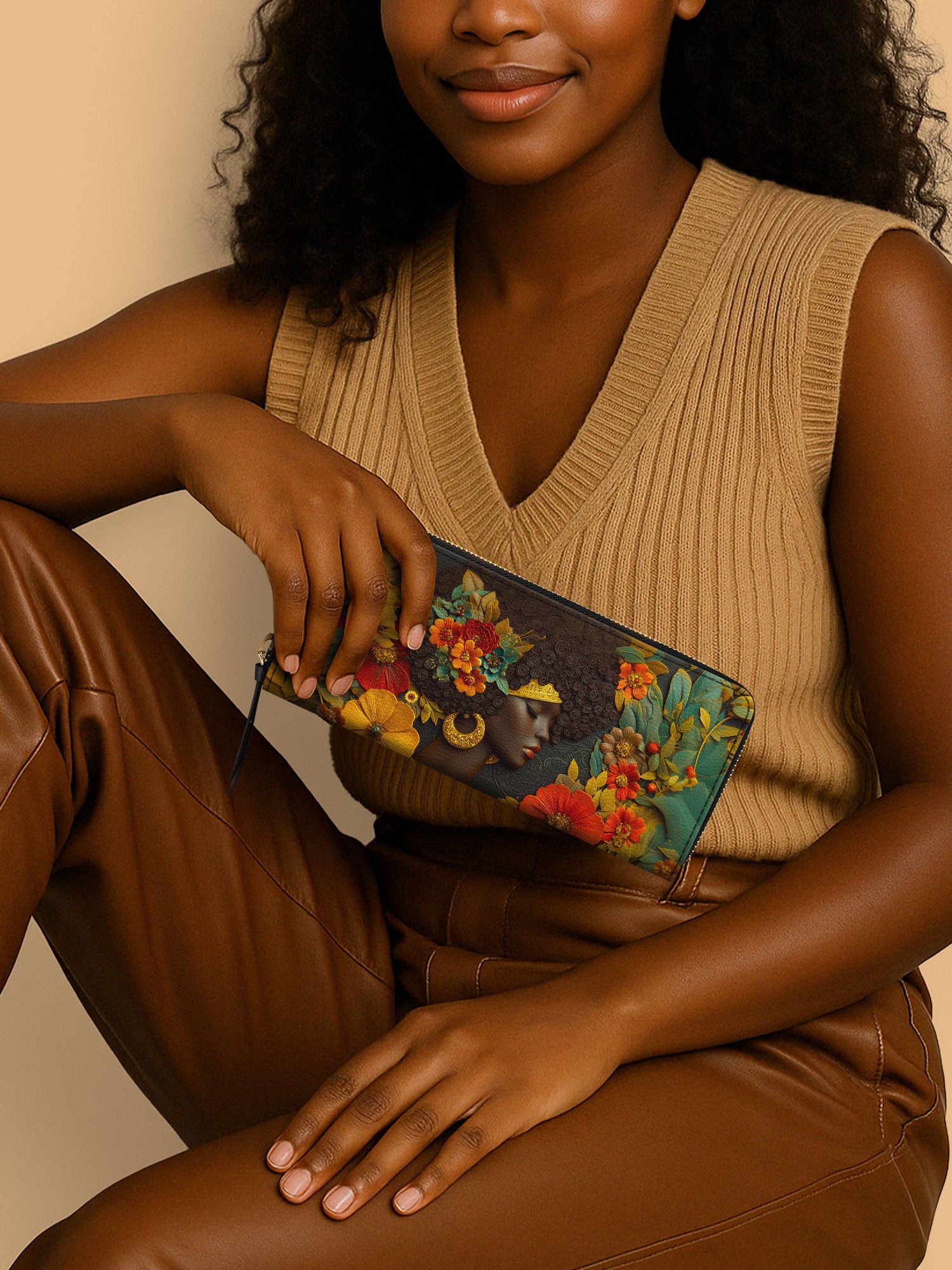 Golden Silence Slimline Zippy Wallet QR0XD033