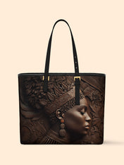Back To Africa Sleek Leather Tote QR0XD028