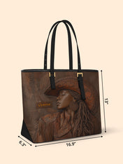 Cowgirl Vibes Sleek Leather Tote