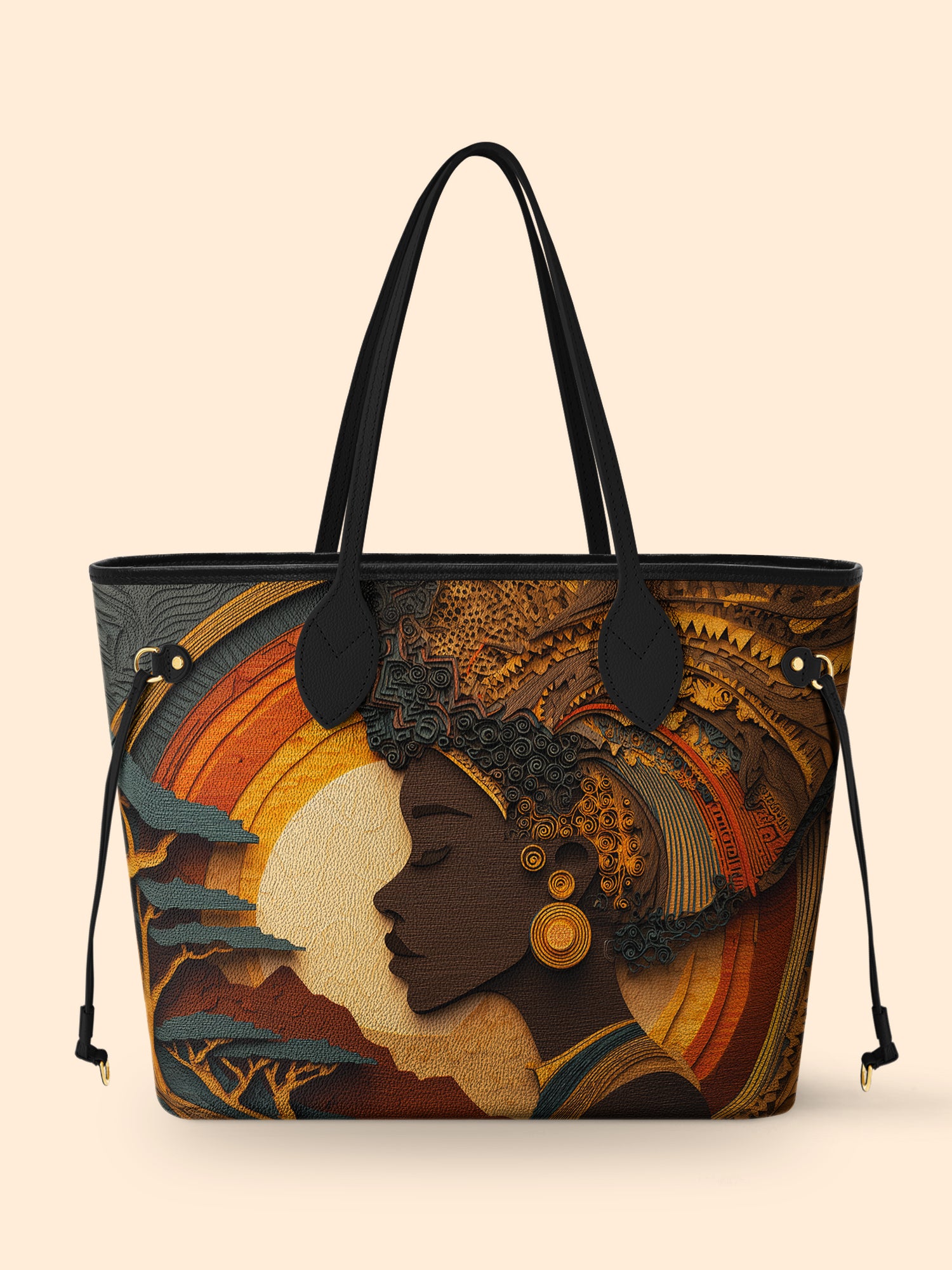 African Queen Essence Classic Shopper Tote QR0TD017