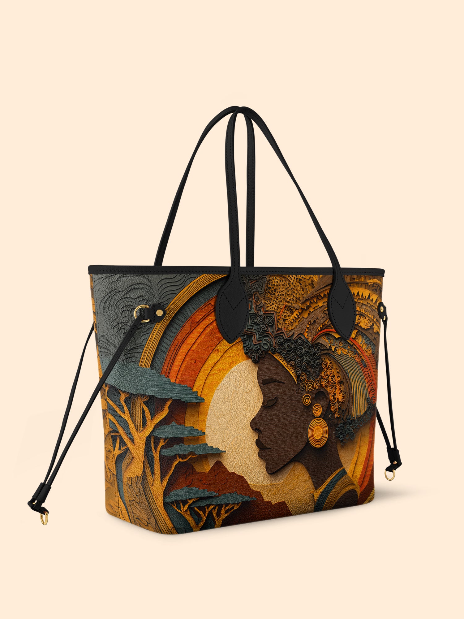 African Queen Essence Classic Shopper Tote QR0TD017