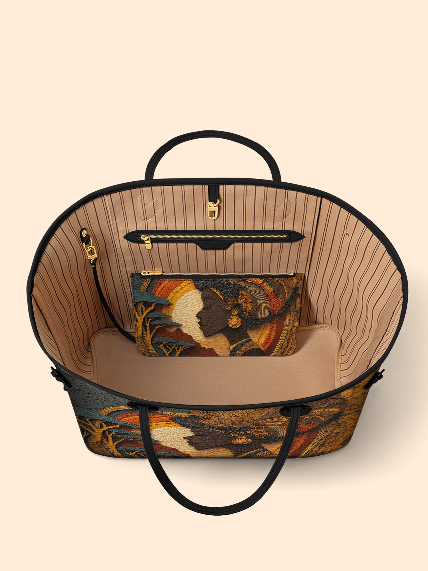 African Queen Essence Classic Shopper Tote QR0TD017