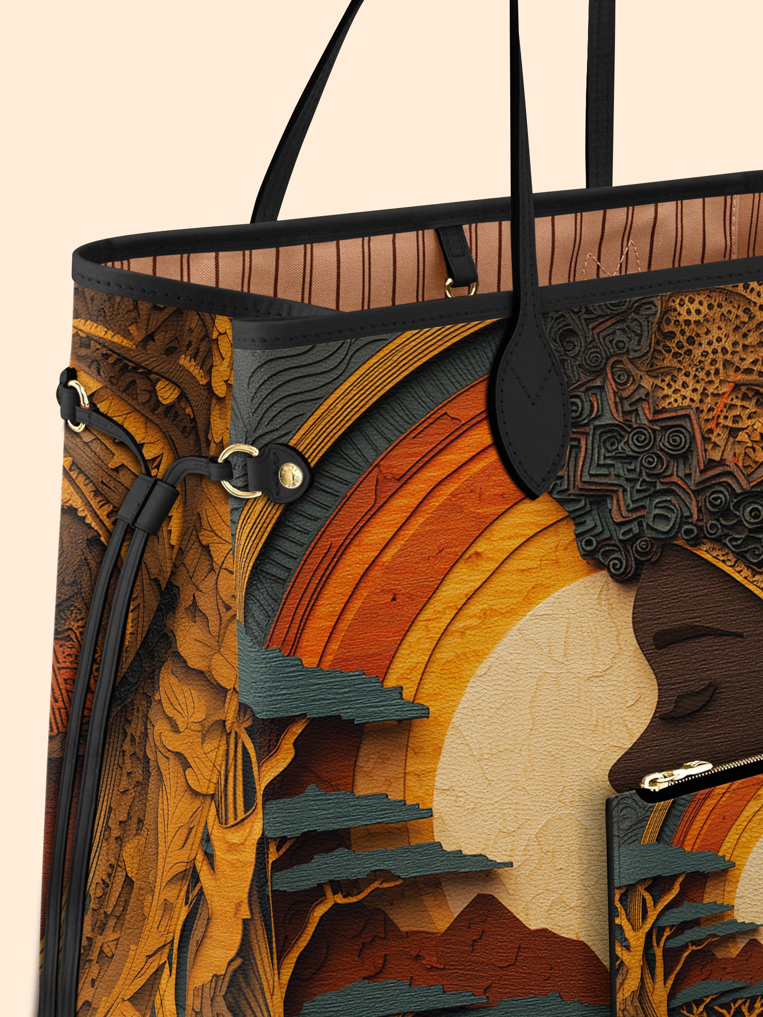 African Queen Essence Classic Shopper Tote QR0TD017