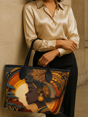 African Queen Essence Classic Shopper Tote QR0TD017