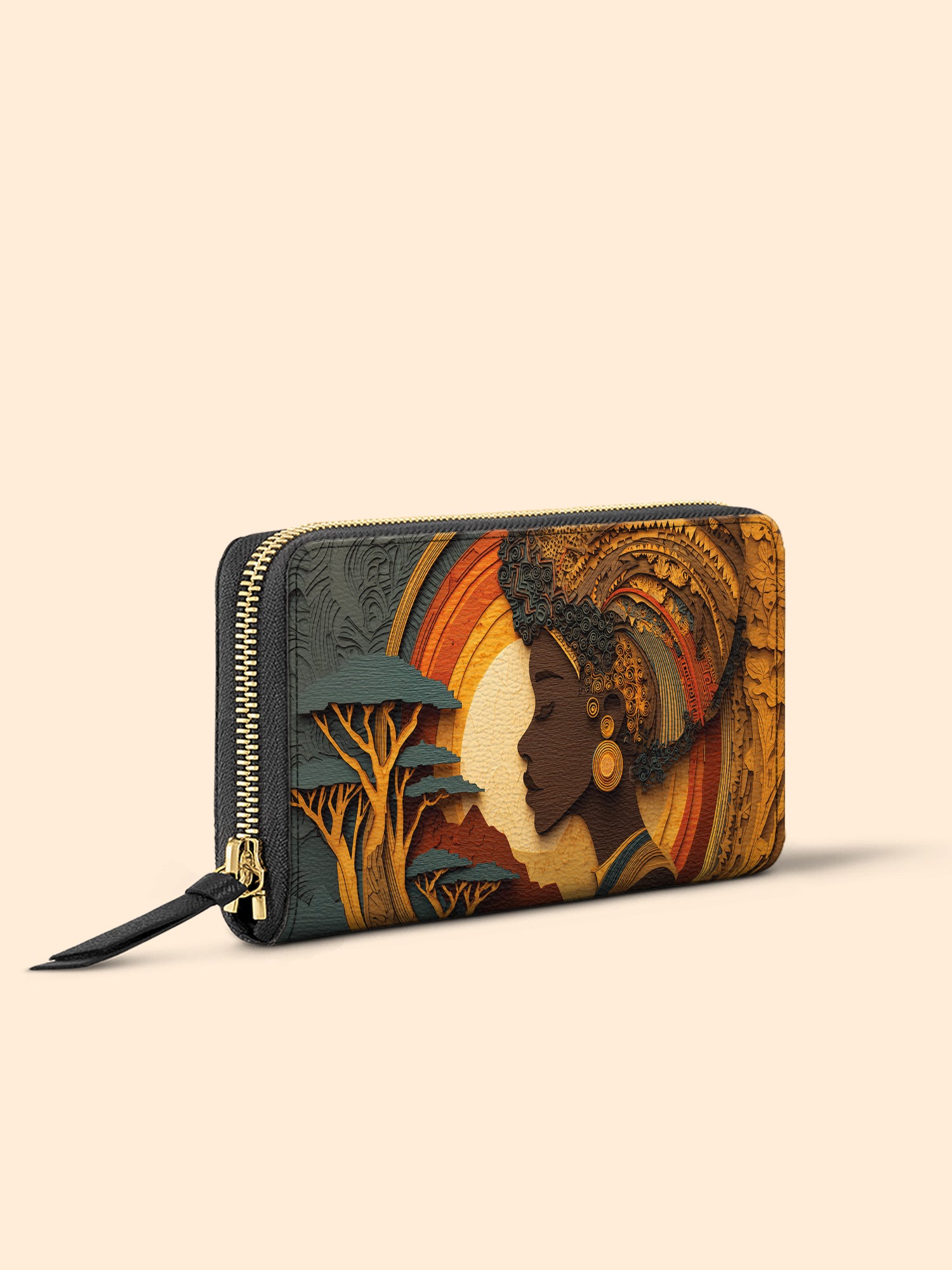 African Queen Essence Slimline Zippy Wallet QR0TD163
