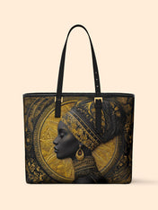 Bold Skin Sleek Leather Tote QR0TD025