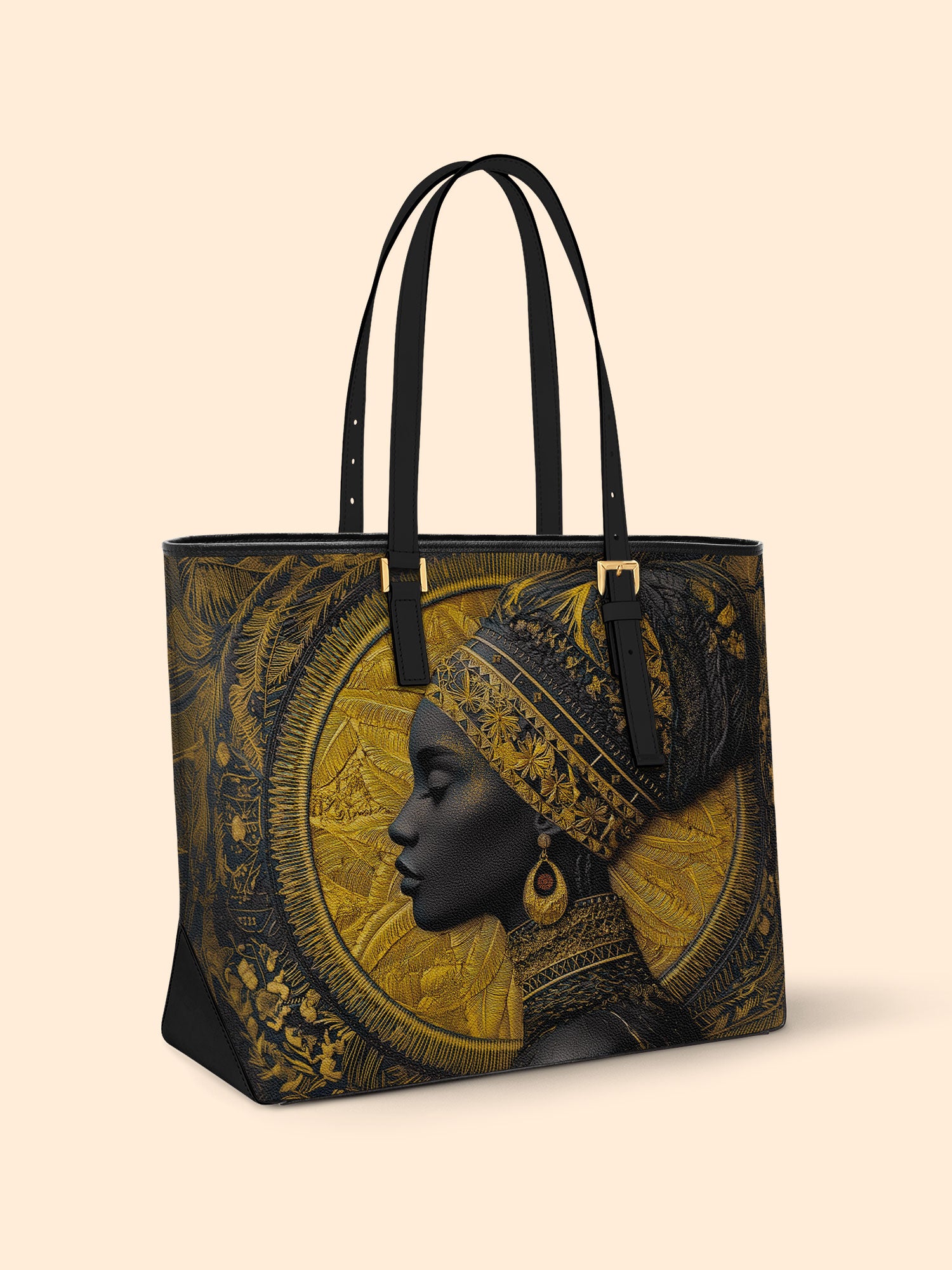 Bold Skin Sleek Leather Tote QR0TD025