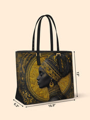 Bold Skin Sleek Leather Tote QR0TD025